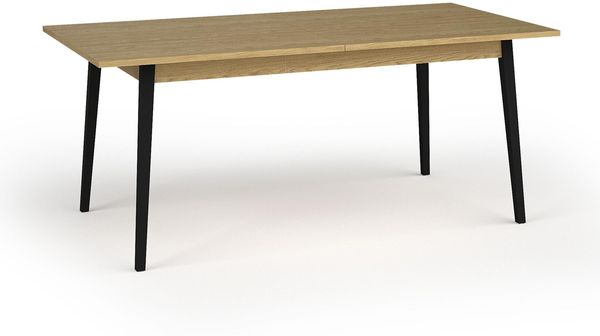 AX LIVING Küchentisch ausziehbar Brunelli 160+40 cm Anthrazit Eiche