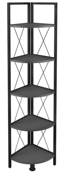 VCM Standregal Insasi 919833 Anthrazit H. 160 x B. 34 x T. 34 cm