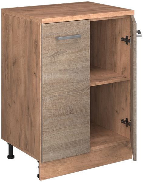 Erweiterungsschrank Rion Sonoma/Goldkraft Eiche 60 x 46 cm ohne Schräge mit 2 Türen Vicco Bild 4