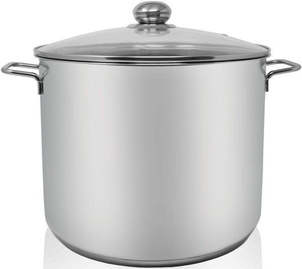 Karl Krüger 72727 Jumbotopf Edelstahl mit Glasdeckel 28 cm, Inhalt 14 Liter / Kochtopf / Maxi Topf / INDUKTION Bild 5