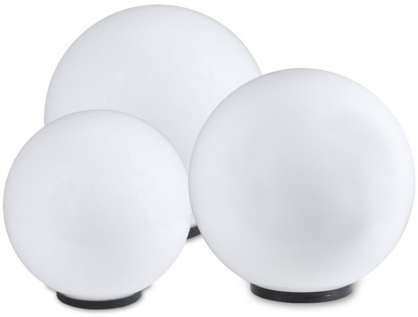 Home4Living Kugelleuchte Kugellampe 3er Set 20/30/40cm weiß E27 Gartenlampen Leuchte, ohne Leuchtmittel, Dekorativ