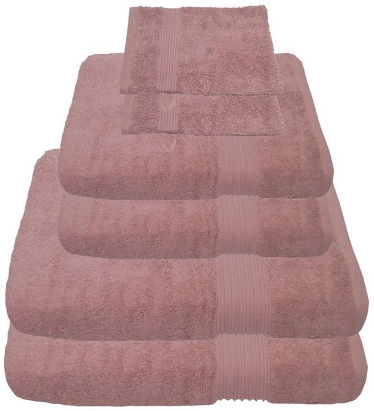Julie Julsen Handtücher 6-Handtücher-Pastell Rosa, Baumwolle (6-St)