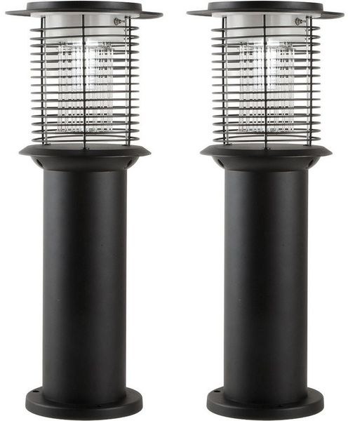 shop'n smile ideoon LED Gartenleuchte Solar Gartenlampe LED Wegeleuchte UV Insektenschutz deckt 50-100 m², LED fest integriert, Deckt 50–100 m² ab, UV Insektenschutz 15lm, IP44, 25x60 cm