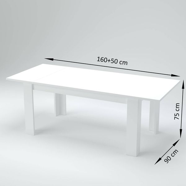 Dmora Ausziehbarer Tisch Agenore, ausziehbare Konsole für bis zu 12 Sitzplätze, ausziehbare Konsole 100 % Made in Italy, 160/210 x 90 x 75 cm, Eiche Bild 3