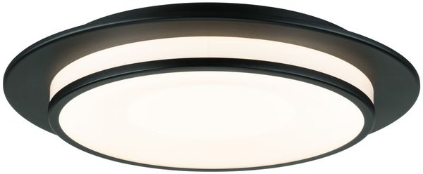 Paulmann 96785 LED Deckenleuchte Egron 36cm Schwarz matt 2700K 3-Step-Dim