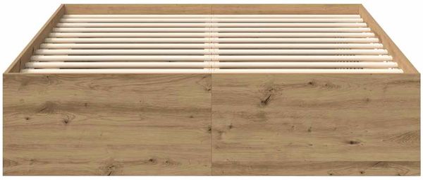 vidaXL Bettgestell ohne Matratze Artisan-Eiche 120x190cm Holzwerkstoff 3328877 Bild 5