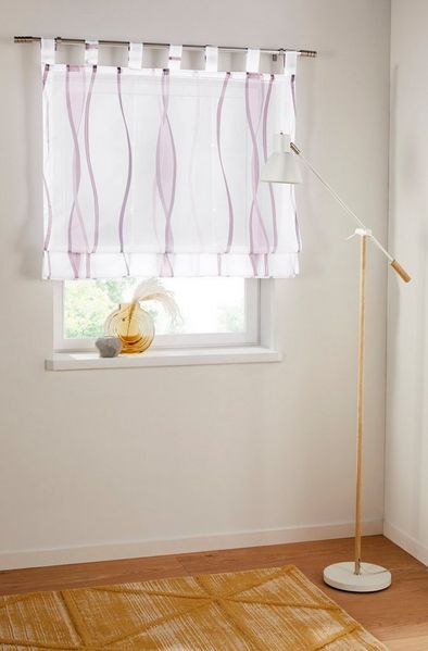 OTTO home Raffrollo Dimona, mit Schlaufen, Transparent, Voile, Polyester