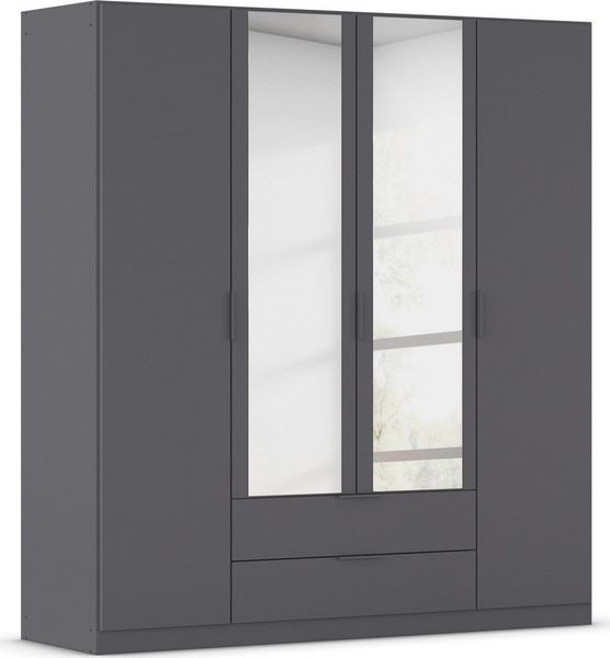 rauch Kleiderschrank Drehtürenschrank Schrank Garderobe Ankleide Schlafzimmer LAGOA (3 verschiedene Ausstattungen BASIC/CLASSIC/PREMIUM (inkl. SOFT-CLOSE) geräumige Schubladen, 3 Breiten, optional mit Aufsatz MADE IN GERMANY