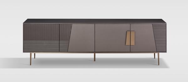 Livin Hill 'Stilig' TV-Schrank, MDF graphit, 60 x 40 x 200 cm