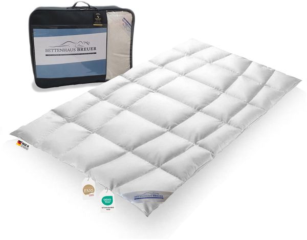 Extra warme 100% premium körperform Daunendecke Bettdecke 135x200 950g