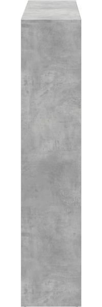 vidaXL Bücherregal Betongrau 137,5x29x137,5 cm Holzwerkstoff 3310292 Bild 6