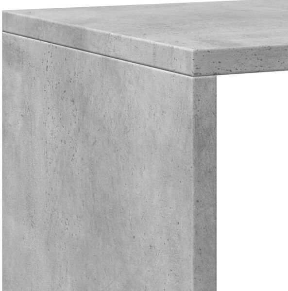 vidaXL Bücherregal Betongrau 137,5x29x137,5 cm Holzwerkstoff 3310292 Bild 7