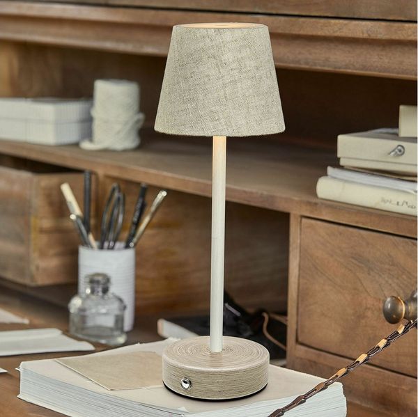 Mirabeau Tischleuchte Wiederaufladbare Tischlampe Sylvainie creme