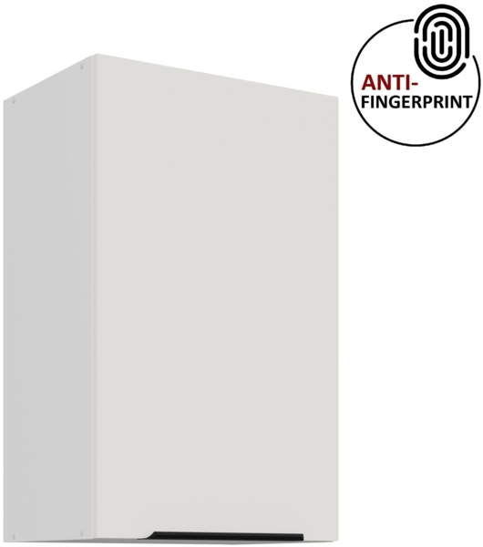 Küchen Hängeschrank 45 cm ARIA Weiss ultra matt + Weiss matt, hochwertige Fronten mit Anti Fingerprint Beschichtung Küchenzeile Küchenblock