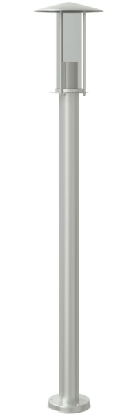 vidaXL Wegeleuchte Silbern 100 cm Edelstahl 4006351