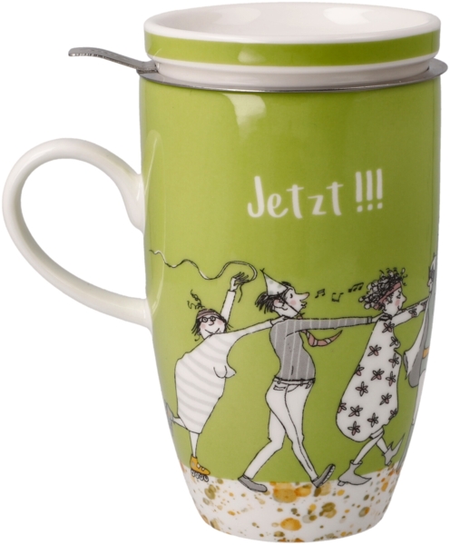 Goebel Teetasse mit Deckel und Sieb Barbara Freundlieb - Das beste Alter, Fine Bone China, Bunt, 0. 45 L, 27001361 Bild 4
