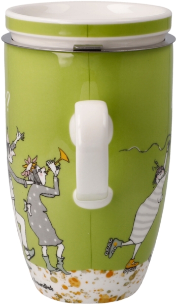 Goebel Teetasse mit Deckel und Sieb Barbara Freundlieb - Das beste Alter, Fine Bone China, Bunt, 0. 45 L, 27001361 Bild 3