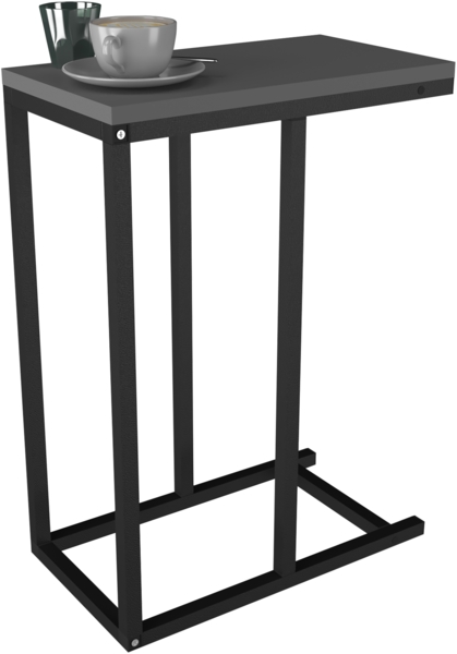 VCM Beistelltisch & Couchtisch Insasi 919068 Anthrazit H. 63 x B. 26 x T. 46 cm