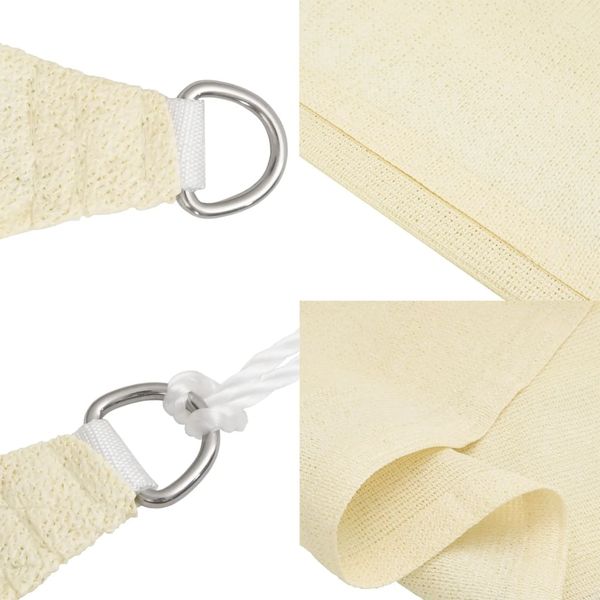 vidaXL Sonnensegel 160 g/m² Creme 3x4 m HDPE 311182 Bild 6