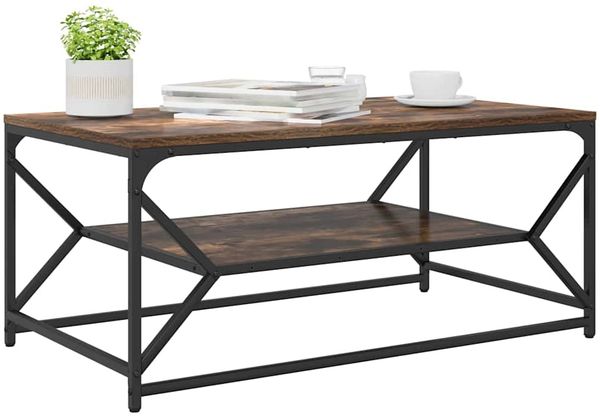 vidaXL Couchtisch Geräucherte Eiche 90 x 50 x 40 cm 868233 Bild 3