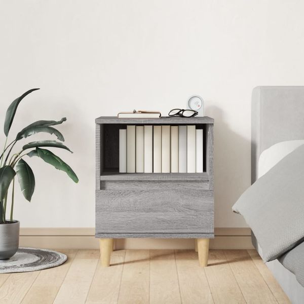 vidaXL Nachttisch Grau Sonoma 40x35x50 cm 821806