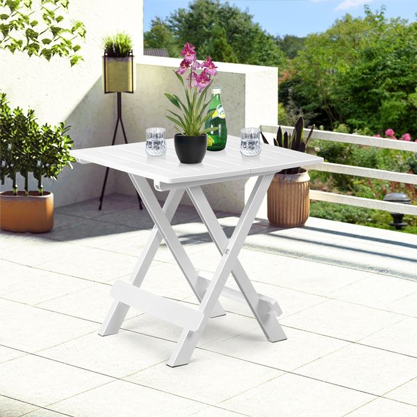 Gartenbeistelltisch Adige, Weiß Bild 11