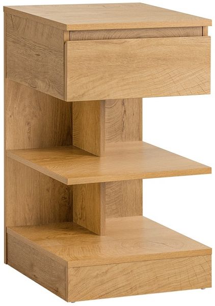SoBuy FBT49-N Nachttisch, Spanplatte, Melamin, Helle Eiche, 39 x 65 x 39 cm