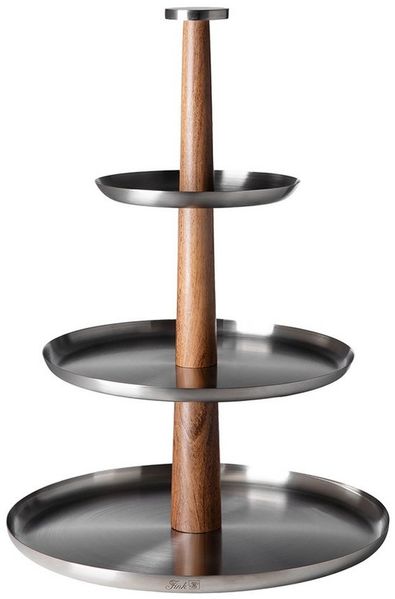 Fink Etagere ROMA, Akazienholz, Edelstahl, (1-tlg)