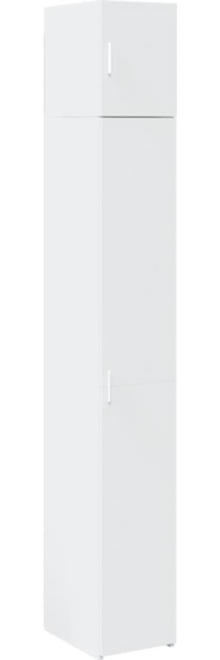 vidaXL Hochschrank Schmal Weiß 30x42,5x225 cm Holzwerkstoff 3281259