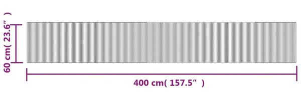 vidaXL Teppich Rechteckig Braun 60x400 cm Bambus 376728 Bild 8