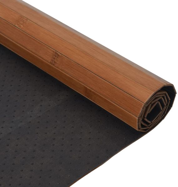 vidaXL Teppich Rechteckig Braun 60x400 cm Bambus 376728 Bild 5