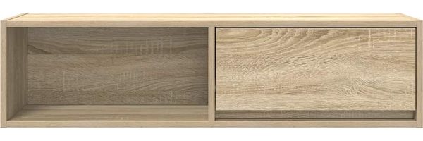 2 pcs TV-Schrank, Lowboard TV Sonoma-Eiche 100x31x25,5 cm Holzwerkstoff Bild 7