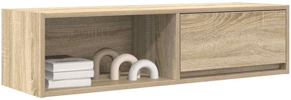 2 pcs TV-Schrank, Lowboard TV Sonoma-Eiche 100x31x25,5 cm Holzwerkstoff Bild 4