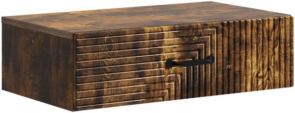 vidaXL Wandmontierter Beistelltisch Geräucherte Eiche Holzwerkstoff 898660
