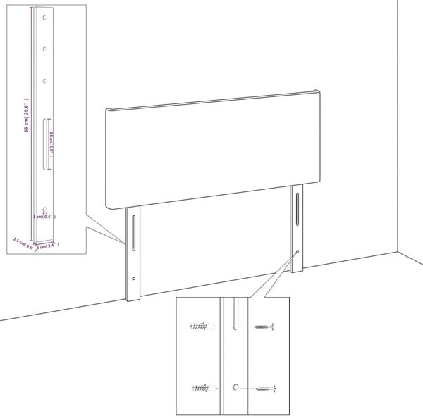 Bettgestell mit Kopfteil Samt Dunkelgrau 120x200 cm Bild 12