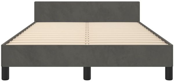 Bettgestell mit Kopfteil Samt Dunkelgrau 120x200 cm Bild 6