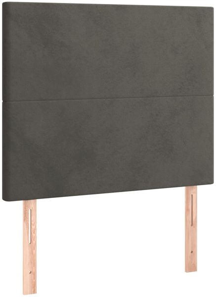 Bettgestell mit Kopfteil Samt Dunkelgrau 120x200 cm Bild 9