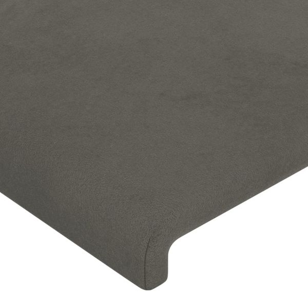 Bettgestell mit Kopfteil Samt Dunkelgrau 120x200 cm Bild 10