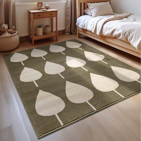 HANSE Home Kinderteppich Lovely Leaves, rechteckig, Höhe: 8 mm, Spielteppich, fest, Kinderzimmer, Kurzflor, Spielunterlage