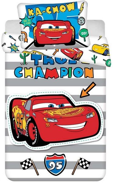 Disney Kinderbettwäsche Disney Cars Lightning McQueen + Micky Maus Kinderbettwäsche, Renforcé, 2 teilig
