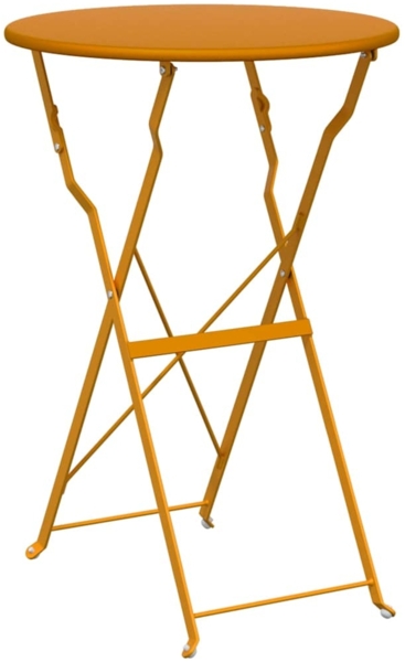 vidaXL Bistrotisch Senf Ø50x71 cm Pulverbeschichteter Stahl 42002963