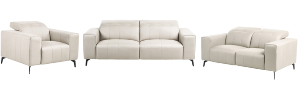 Sofa Set 6-Sitzer OMMEL Kunstleder Hellbeige