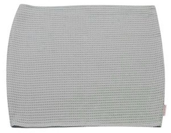 HOBEA-Germany Stillkissenbezug Baby Lagerungsbezug Waffelmuster grau, 100% BIO Baumwolle Bild 6