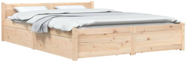 Bett mit Schubladen 135x190 cm 4FT6 Double [3103544] Bild 4
