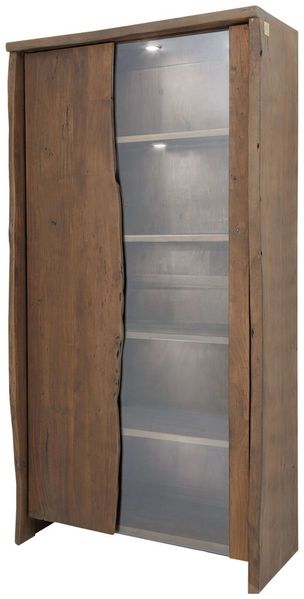 Vitrine Akazie 105x45x204 braun lackiert PURE ACACIA #811