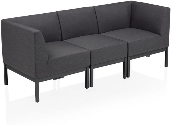 Kettler Lounge Gartenmöbel Ecksofa PURE CITY LINE Modular 3tlg Sunbrella Antr.