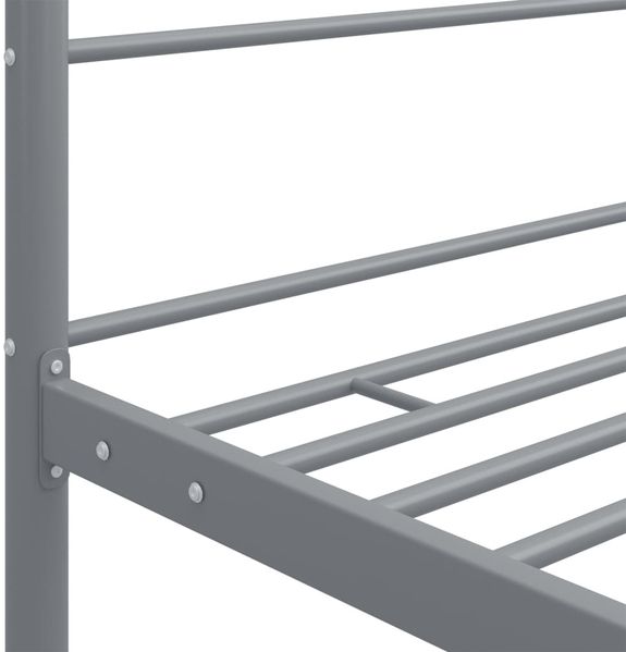 vidaXL Himmelbett Grau Metall 160x200 cm 325065 Bild 5