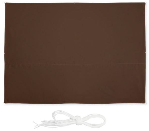 Braunes Sonnensegel rechteckig