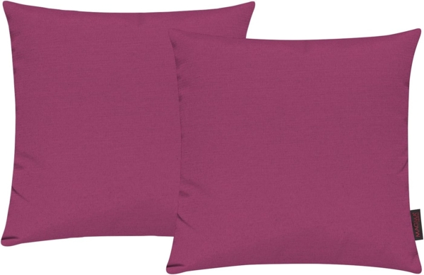 MAGMA Kissenhüllen FINO - ca. 50 x 50 cm - 2er Set pink