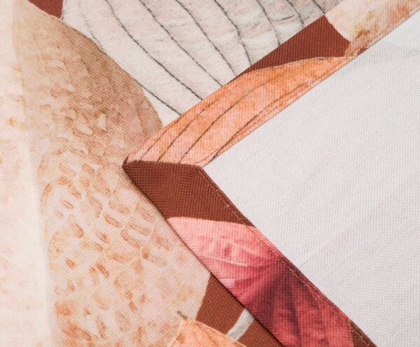 Gözze Tischläufer GÖZZE Tischläufer VAPIANO BL 40x140 cm braun Tischdecke Tischband
